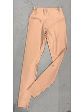 NEW ALO Nude Peach Stretch Yoga Leggings Women's Sz L